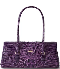 BRAHMIN Heroic Purple Dayan Satchel Bag