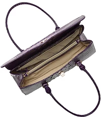 BRAHMIN Heroic Purple Dayan Satchel Bag