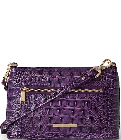 BRAHMIN Heroic Purple Melbourne Vida Crossbody Bag