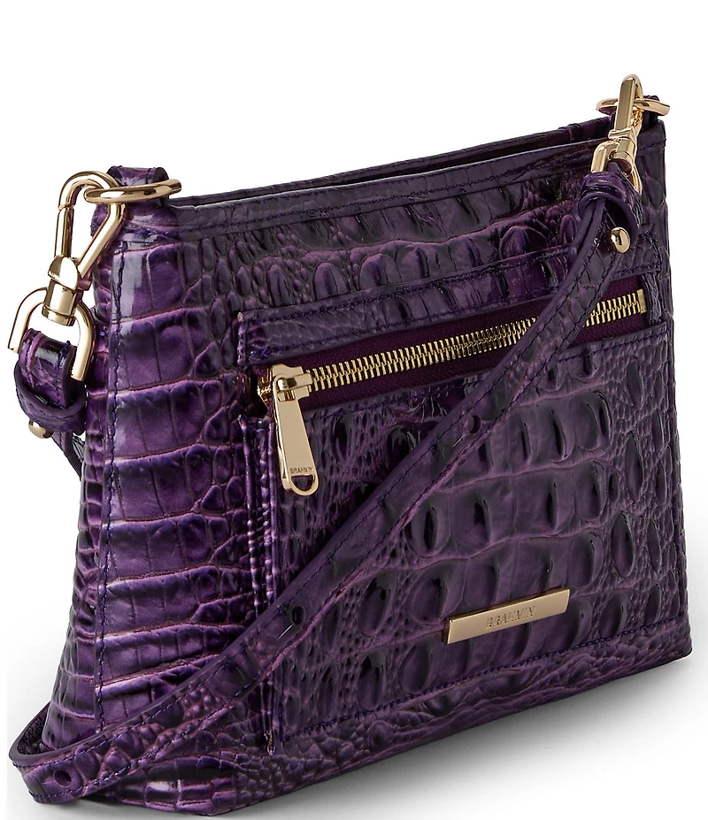 BRAHMIN Heroic Purple Melbourne Vida Crossbody Bag
