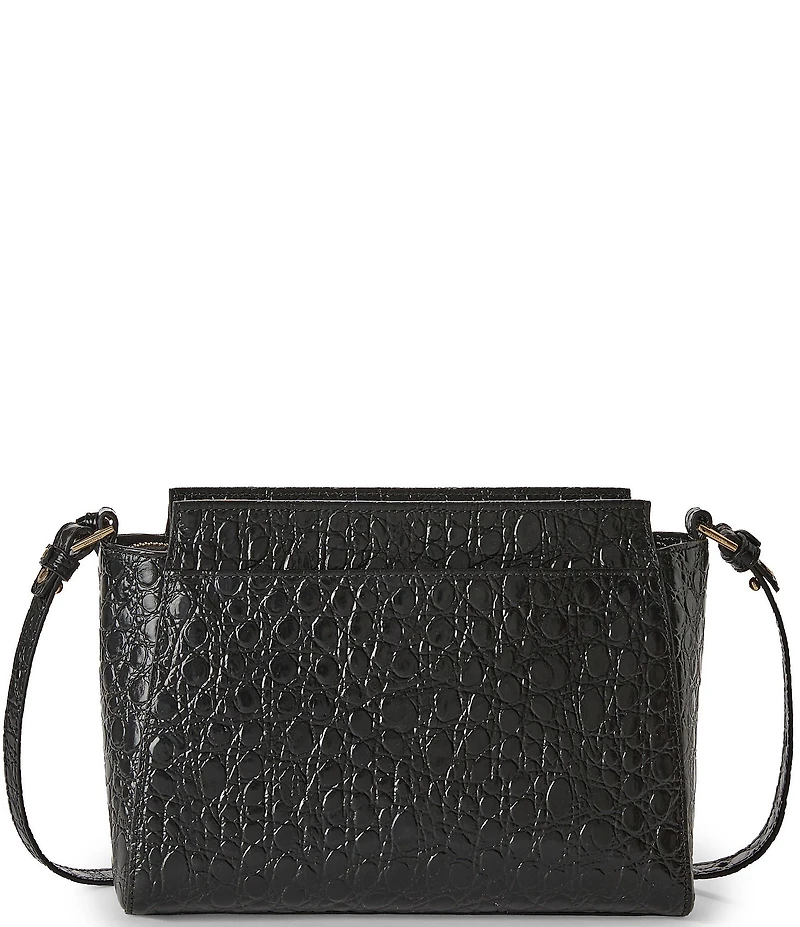 BRAHMIN Hillary Breckenridge Collection Multi Croc Snake Embossed Crossbody Bag