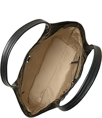BRAHMIN Iona Black Castle View Oversized Tote Bag