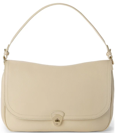 BRAHMIN Ivory Basel Collection Jolene Oversized Slouchy Shoulder Bag