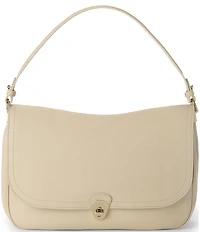BRAHMIN Ivory Basel Collection Jolene Oversized Slouchy Shoulder Bag
