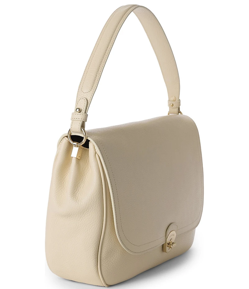 BRAHMIN Ivory Basel Collection Jolene Oversized Slouchy Shoulder Bag