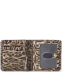 BRAHMIN Jane Melbourne Collection Ocelot Animal Print Bifold Wallet