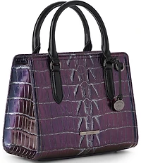 BRAHMIN Kingstone Collection Heroic Purple Cami Satchel Bag