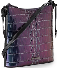 BRAHMIN Kingstone Collection Katie Metallic Ombre Crossbody Bag