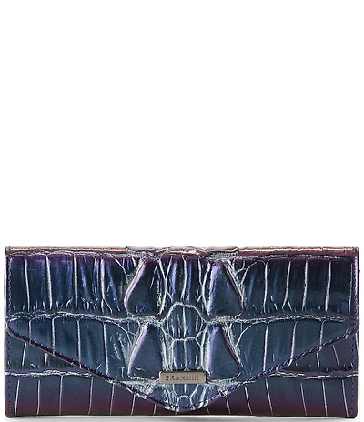 BRAHMIN Kingstone Collection Veronica Heroic Purple Wallet