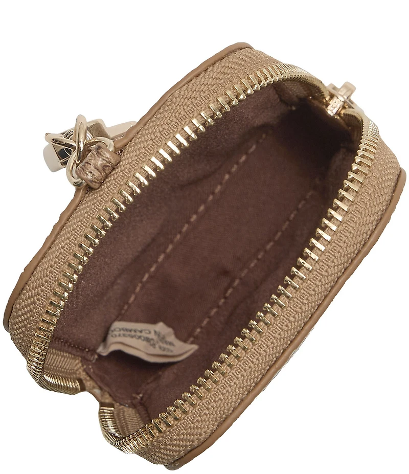 BRAHMIN Light Pecan Bonaire Collection Katelynn Snake Print Pouch Bag