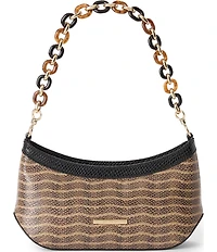 BRAHMIN Lilibeth Anise Collection Multi Snake Print Resin Chain Strap Shoulder Bag