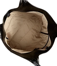 BRAHMIN Lismore Collection Retro Blue Denim Iona Tote Bag