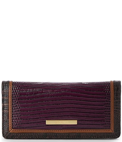 BRAHMIN Lizard Tri-Texture Collection Multi Ady Wallet