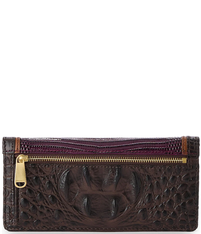 BRAHMIN Lizard Tri-Texture Collection Multi Ady Wallet