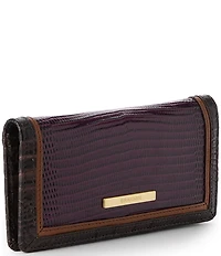 BRAHMIN Lizard Tri-Texture Collection Multi Ady Wallet