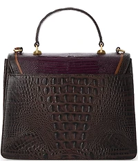 BRAHMIN Lizard Tri-Texture Collection Multi Gabriella Satchel Bag