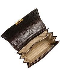BRAHMIN Lizard Tri-Texture Collection Multi Gabriella Satchel Bag