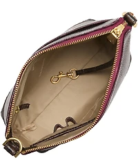 BRAHMIN Lizard Tri-Texture Collection Mini Duxbury Crossbody Bag