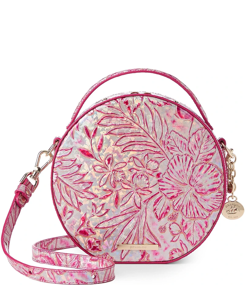 BRAHMIN Lokelani Collection Lane Floral Top Handle Crossbody Bag