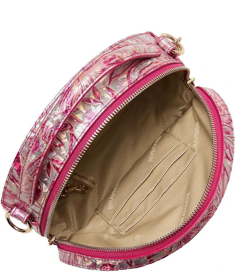 BRAHMIN Lokelani Collection Lane Floral Top Handle Crossbody Bag