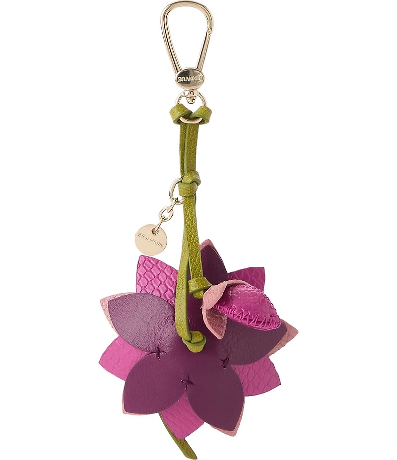 BRAHMIN Lotus Leather Bag Charm