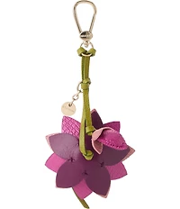 BRAHMIN Lotus Leather Bag Charm