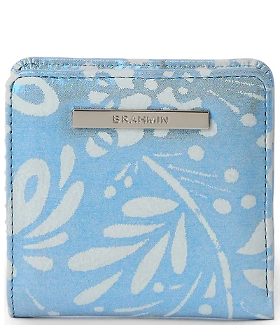 BRAHMIN Lucent Collection Jane Mini Metallic Bifold Snap Wallet