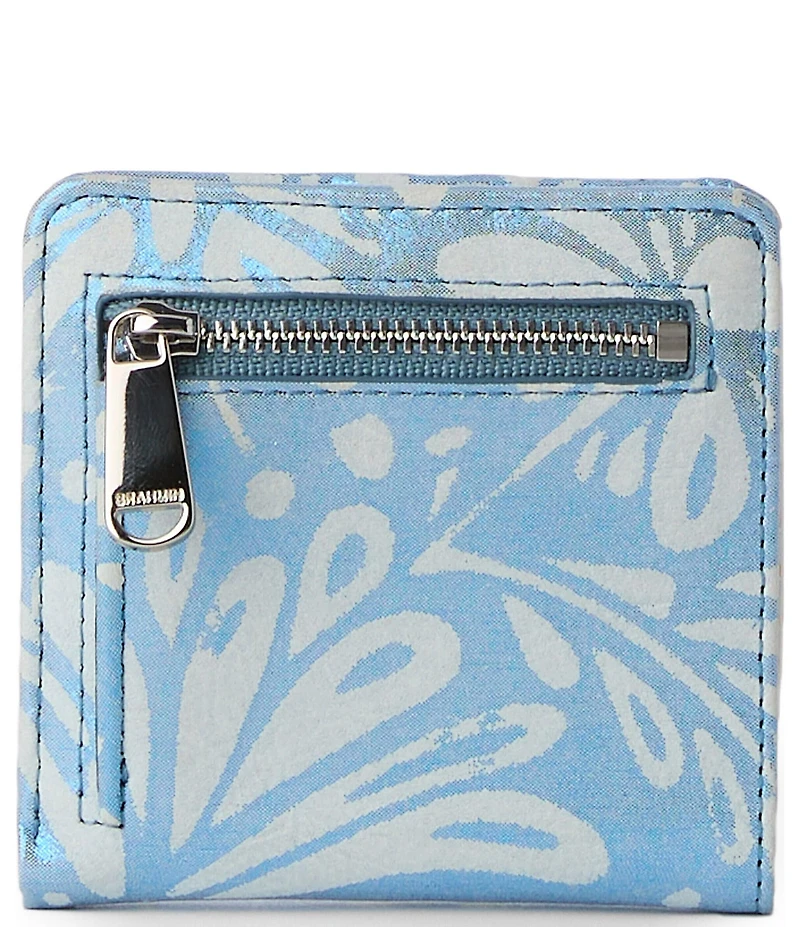 BRAHMIN Lucent Collection Jane Mini Metallic Bifold Snap Wallet
