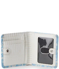 BRAHMIN Lucent Collection Jane Mini Metallic Bifold Snap Wallet