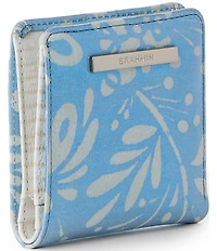 BRAHMIN Lucent Collection Jane Mini Metallic Bifold Snap Wallet