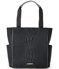 BRAHMIN Luxe Leisure Collection Black Mollie Pickleball Tote Bag