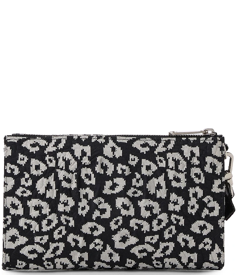 BRAHMIN Luxe Leisure Collection Adia Leopard Print Wristlet