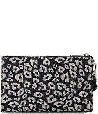 BRAHMIN Luxe Leisure Collection Adia Leopard Print Wristlet