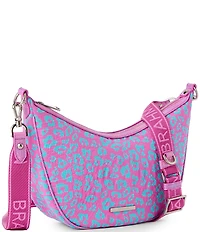 BRAHMIN Luxe Leisure Collection Percy Leopard Print Crossbody Bag