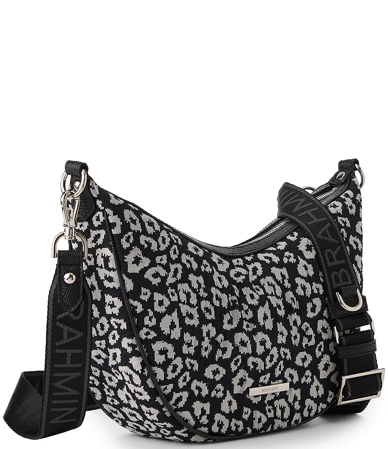 BRAHMIN Luxe Leisure Collection Percy Leopard Print Crossbody Bag
