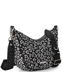 BRAHMIN Luxe Leisure Collection Percy Leopard Print Crossbody Bag