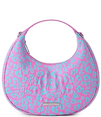 BRAHMIN Luxe Leisure Collection Mindy Leopard Print Crossbody Bag