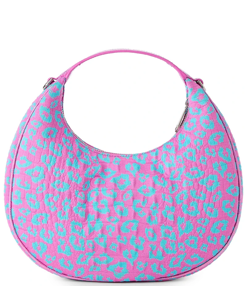 BRAHMIN Luxe Leisure Collection Mindy Leopard Print Crossbody Bag