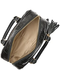 BRAHMIN Mara Black Castle View Mini Satchel Bag