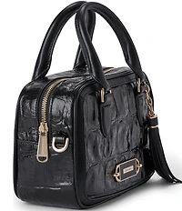 BRAHMIN Mara Black Castle View Mini Satchel Bag