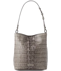 BRAHMIN Marana Collection Mindful Grey Celina Bucket Shoulder Bag
