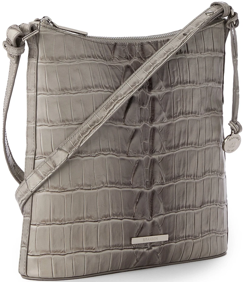 BRAHMIN Marana Collection Mindful Grey Katie Crossbody Bag