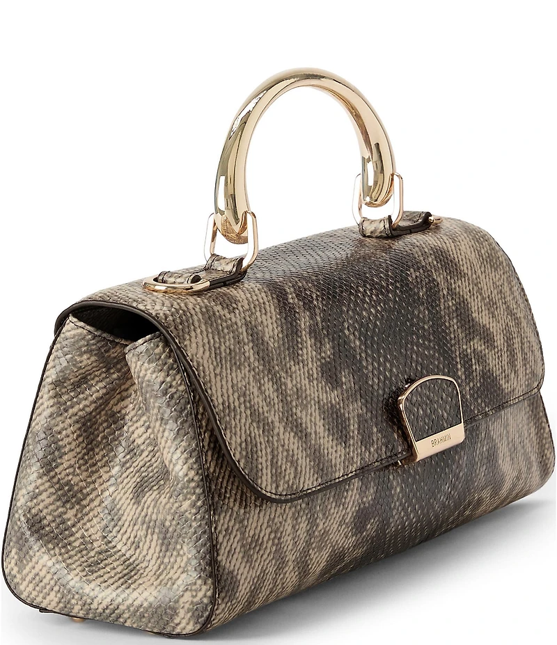 BRAHMIN Mayfair Collection Toffee Dayan Satchel Bag
