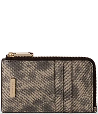 BRAHMIN Mayfair Collection Lennon Snake Print Credit Card Wallet