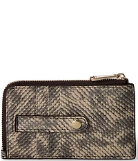 BRAHMIN Mayfair Collection Lennon Snake Print Credit Card Wallet