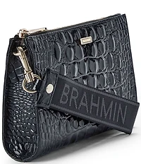 BRAHMIN Melbourne Collection Adia Croc Wristlet