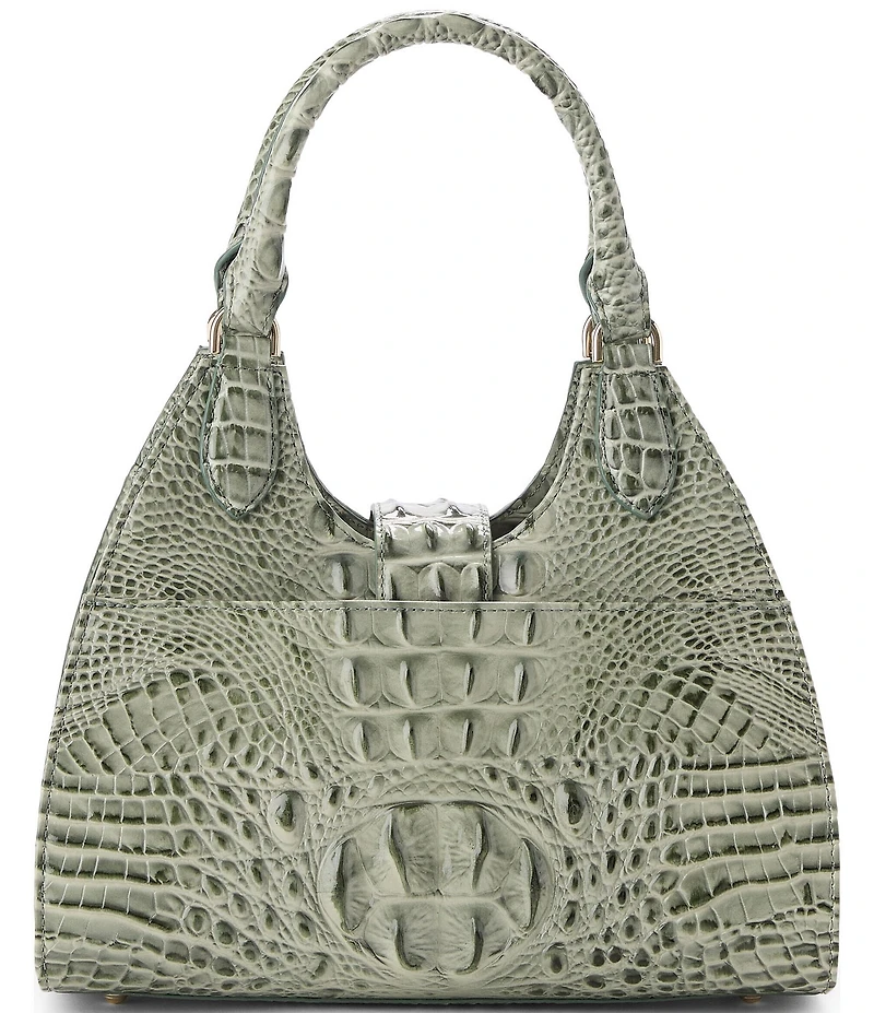 BRAHMIN Melbourne Collection Adrian Softgrass Turnlock Satchel Bag