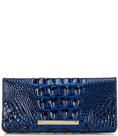 BRAHMIN Melbourne Collection Ady Crocodile-Embossed Wallet
