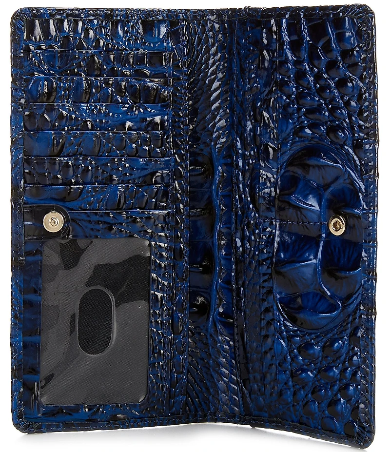 BRAHMIN Melbourne Collection Ady Crocodile-Embossed Wallet