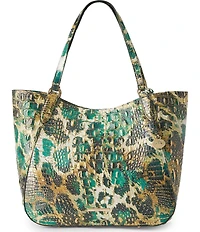 BRAHMIN Melbourne Collection Aliza Roaring Animal Pring Tote Bag
